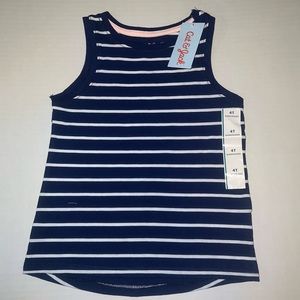 Cat & Jack Girls sleeveless Striped Tank Top,4T